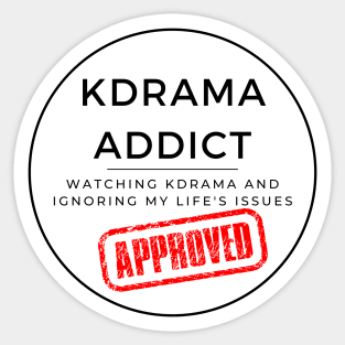 Certified Kdrama Addict Sticker